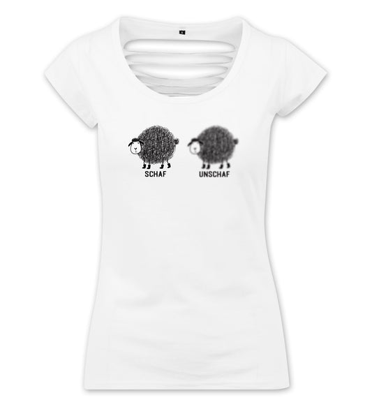 Damen T-Shirt: Schaf & Unschaf