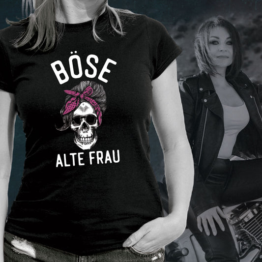 Girlie Shirt: Böse alte Frau