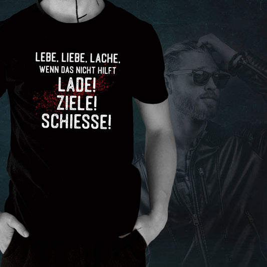 T-Shirt: Lade, Ziele, Schiesse