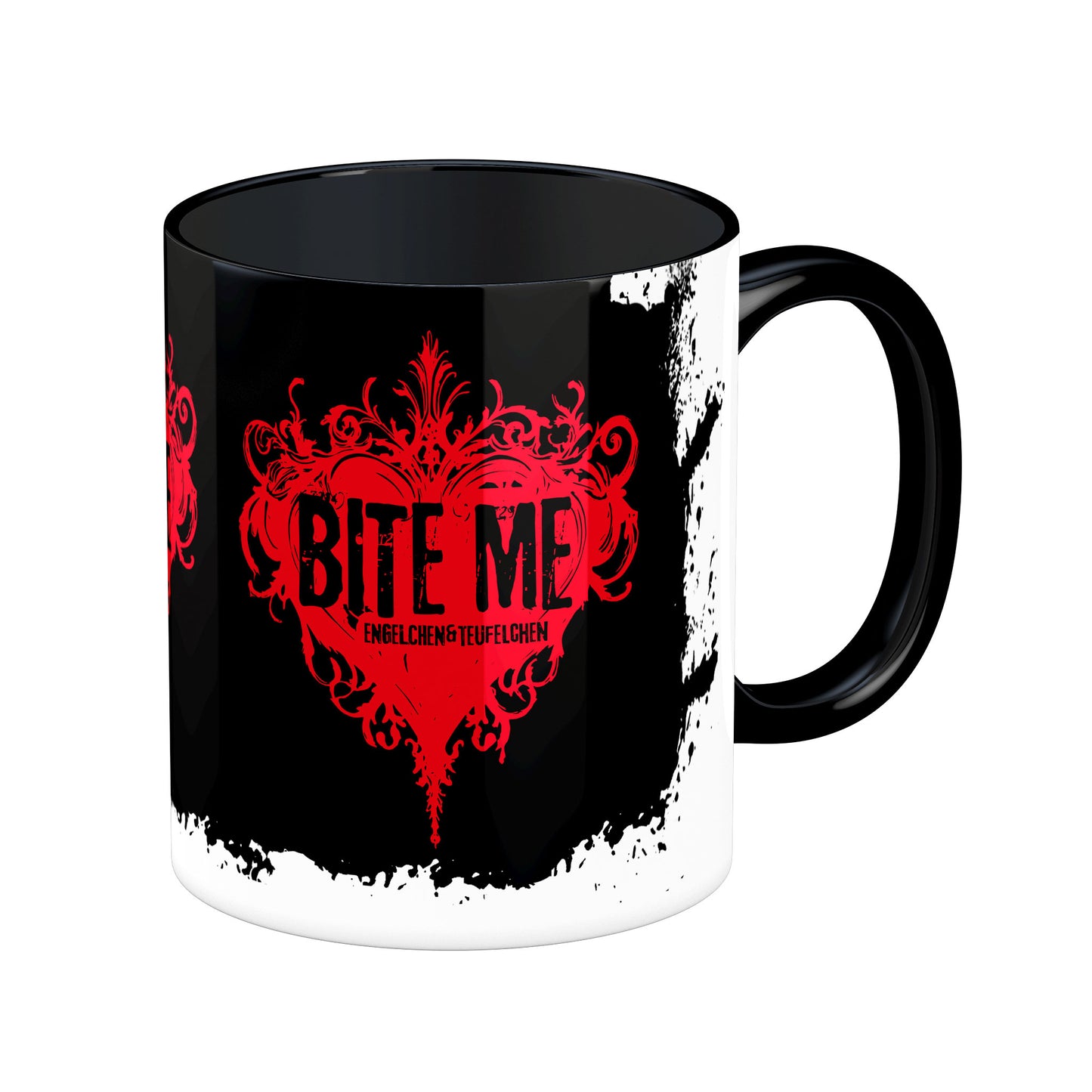 Tasse mit Spruch: Bite Me