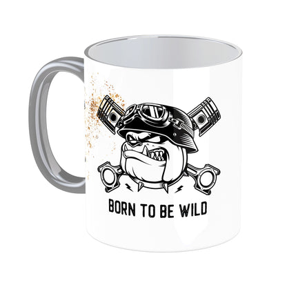 Tasse mit Spruch: Born to ride