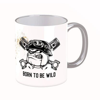 Tasse mit Spruch: Born to ride