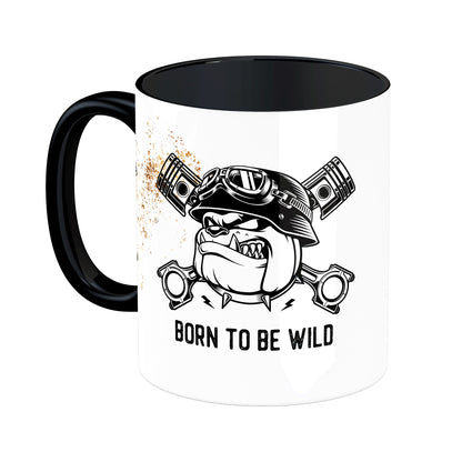 Tasse mit Spruch: Born to ride