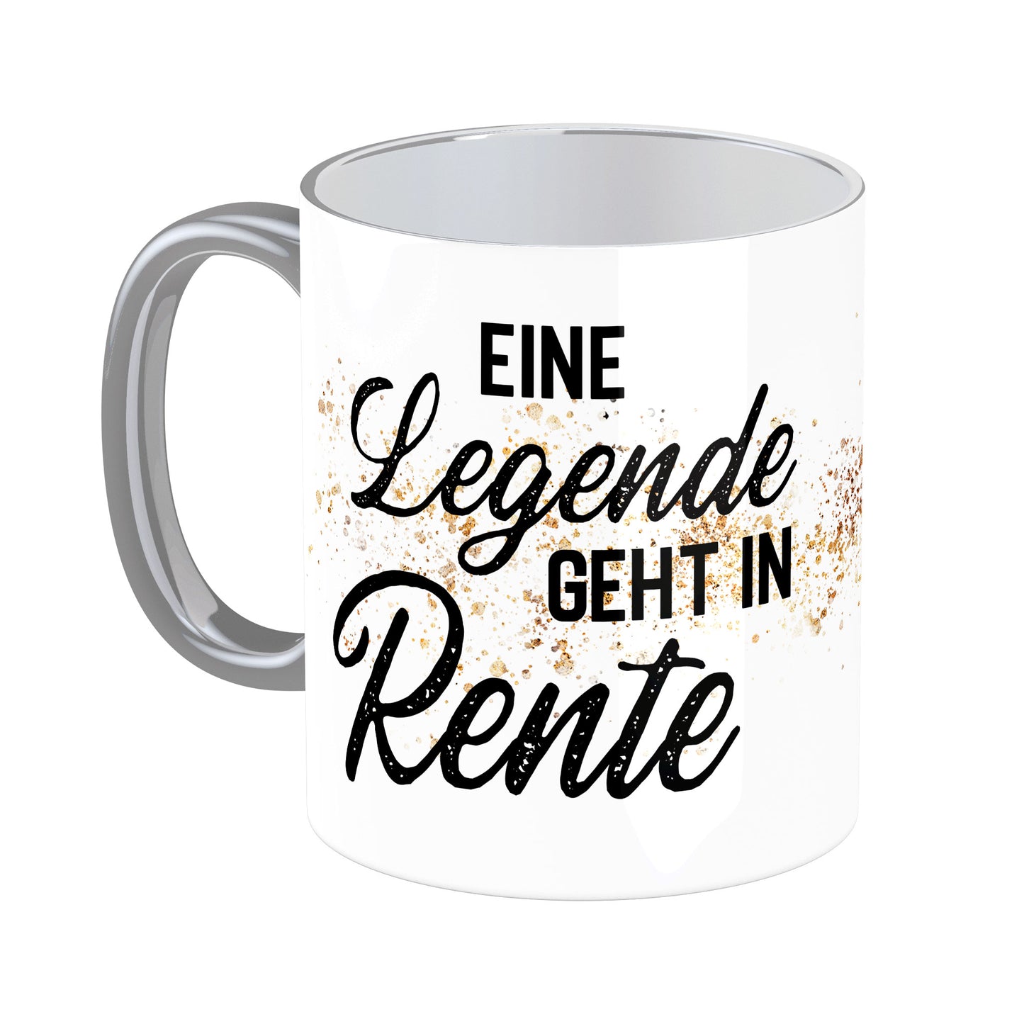 Tasse mit Spruch: Eine Legende geht in Rente