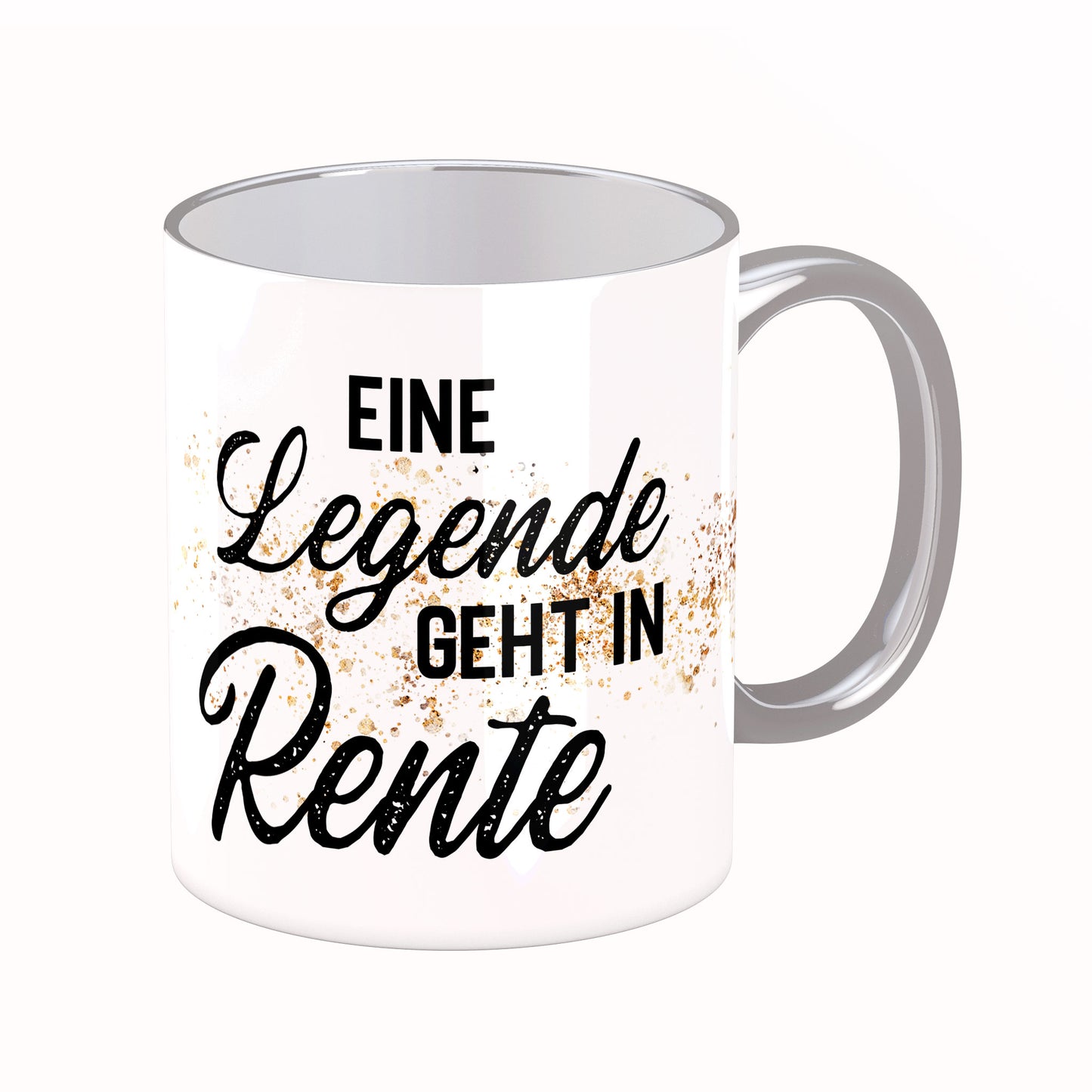 Tasse mit Spruch: Eine Legende geht in Rente