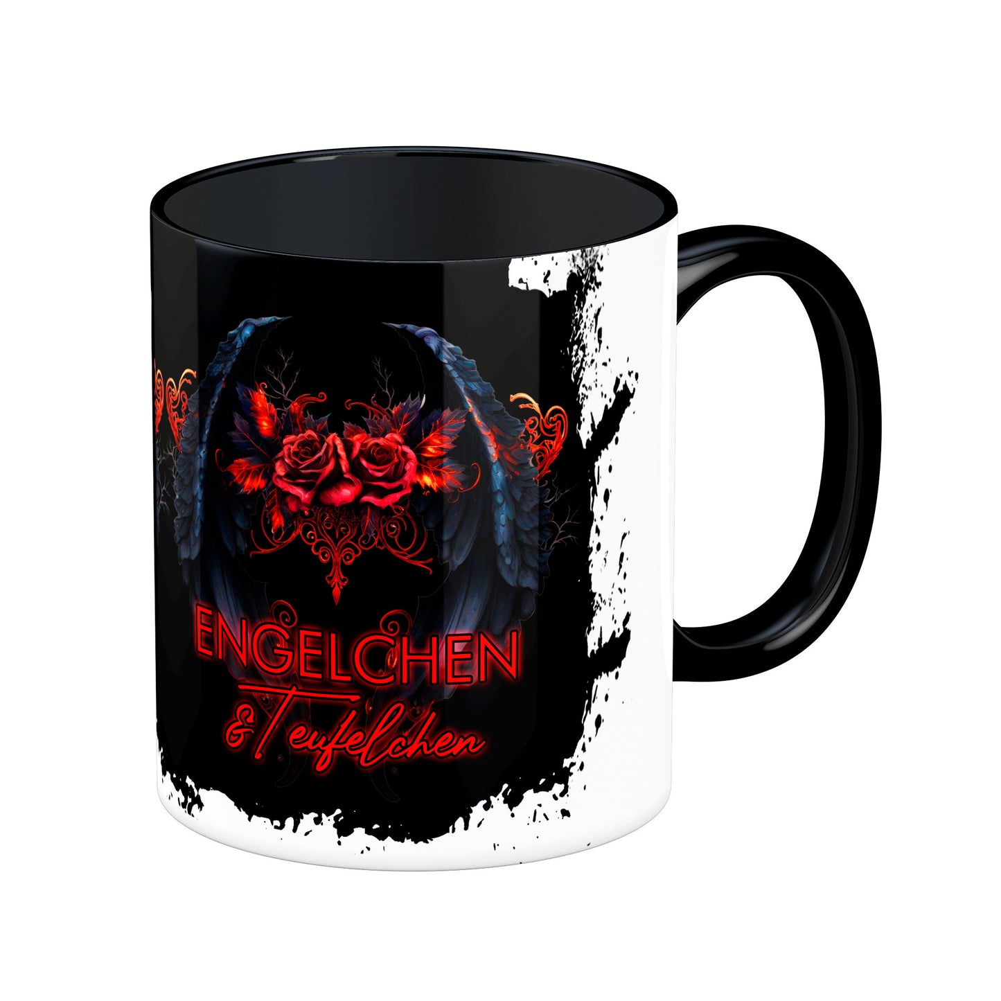 Tasse Engelchen & Teufelchen Rose