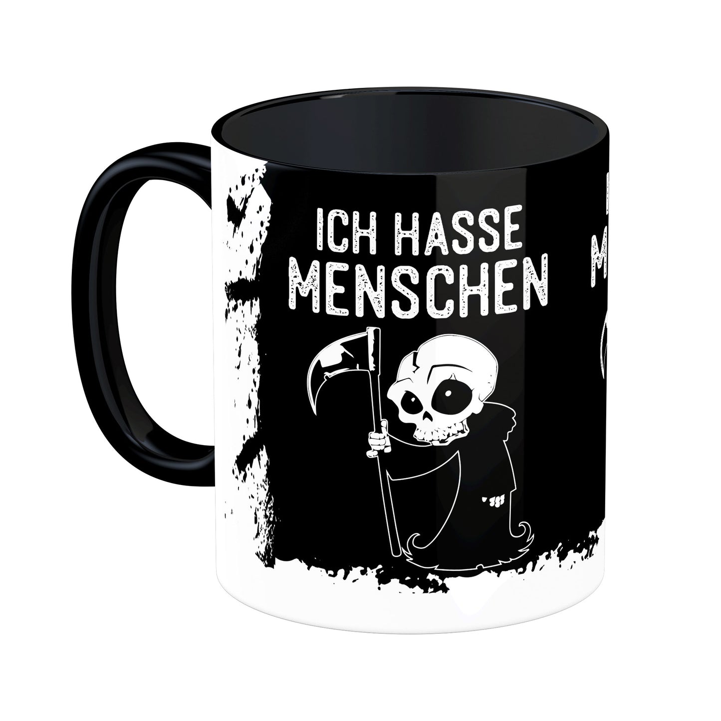 Tasse mit Spruch: Ich hasse Menschen