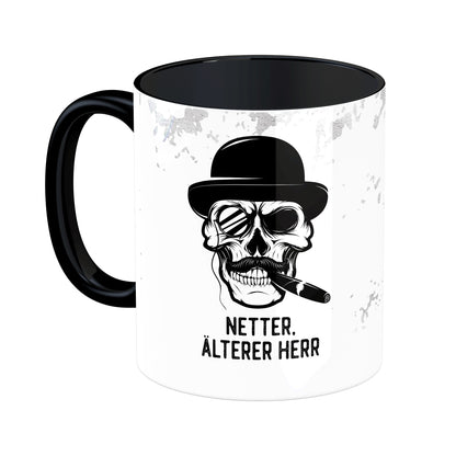 Tasse mit Spruch: Netter, älterer Herr