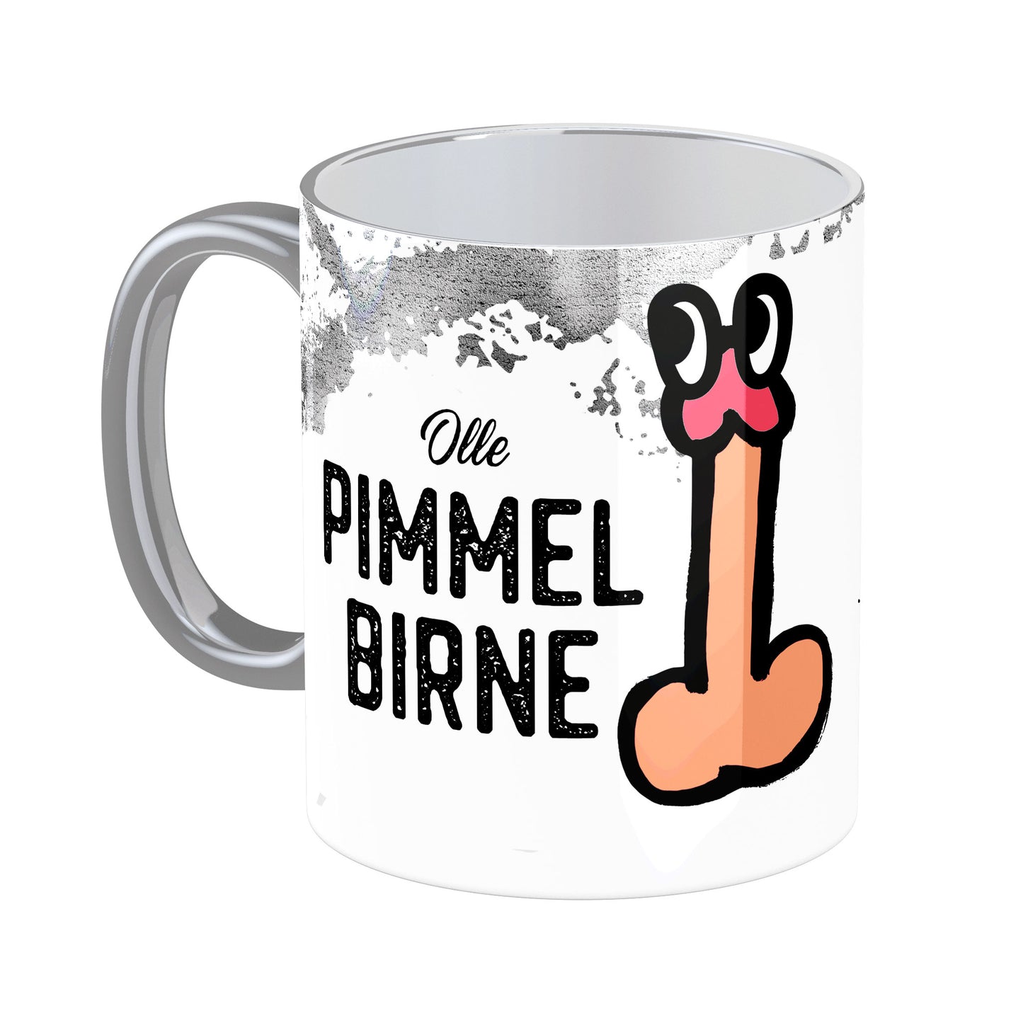 Tasse mit Spruch: Olle Pimmelbirne