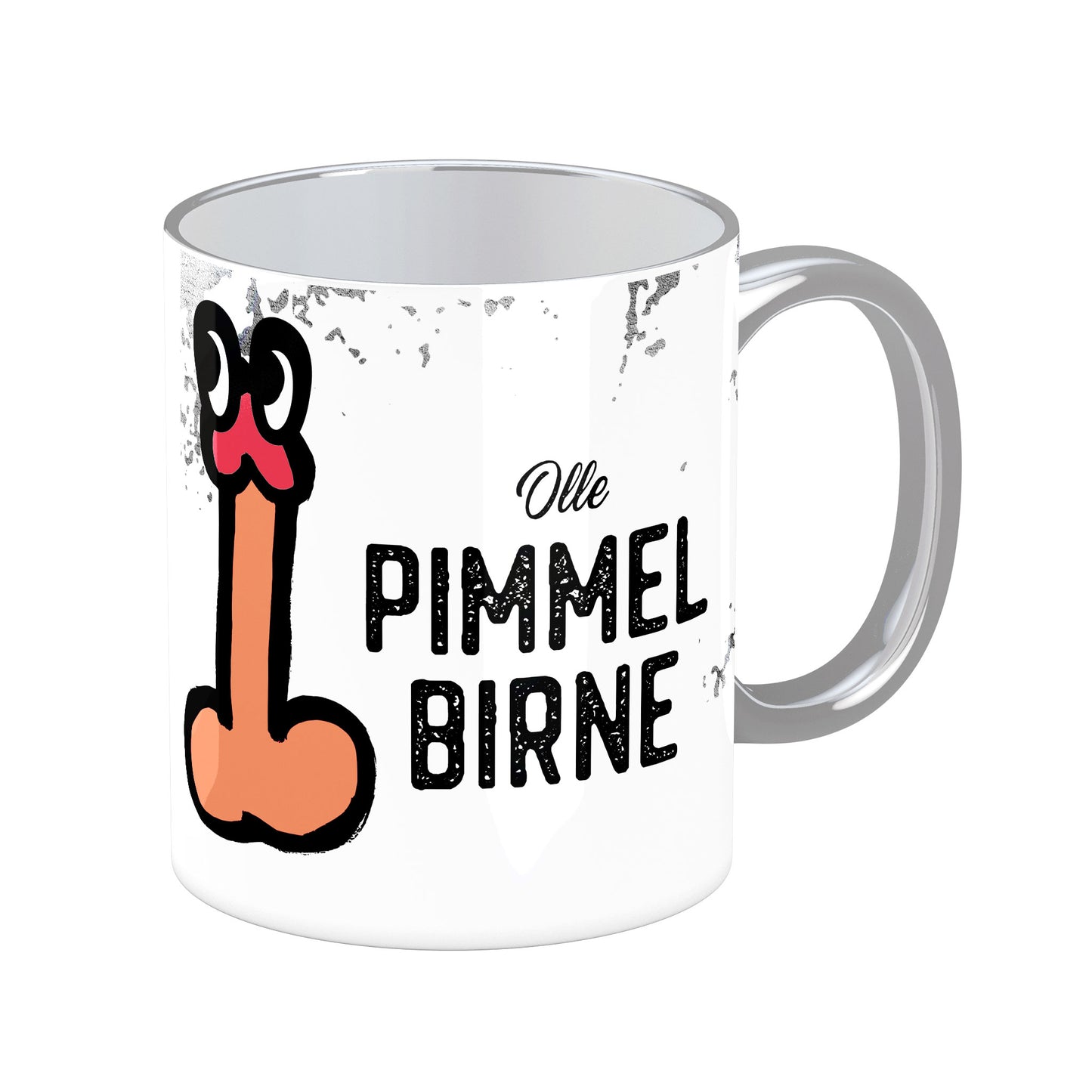 Tasse mit Spruch: Olle Pimmelbirne