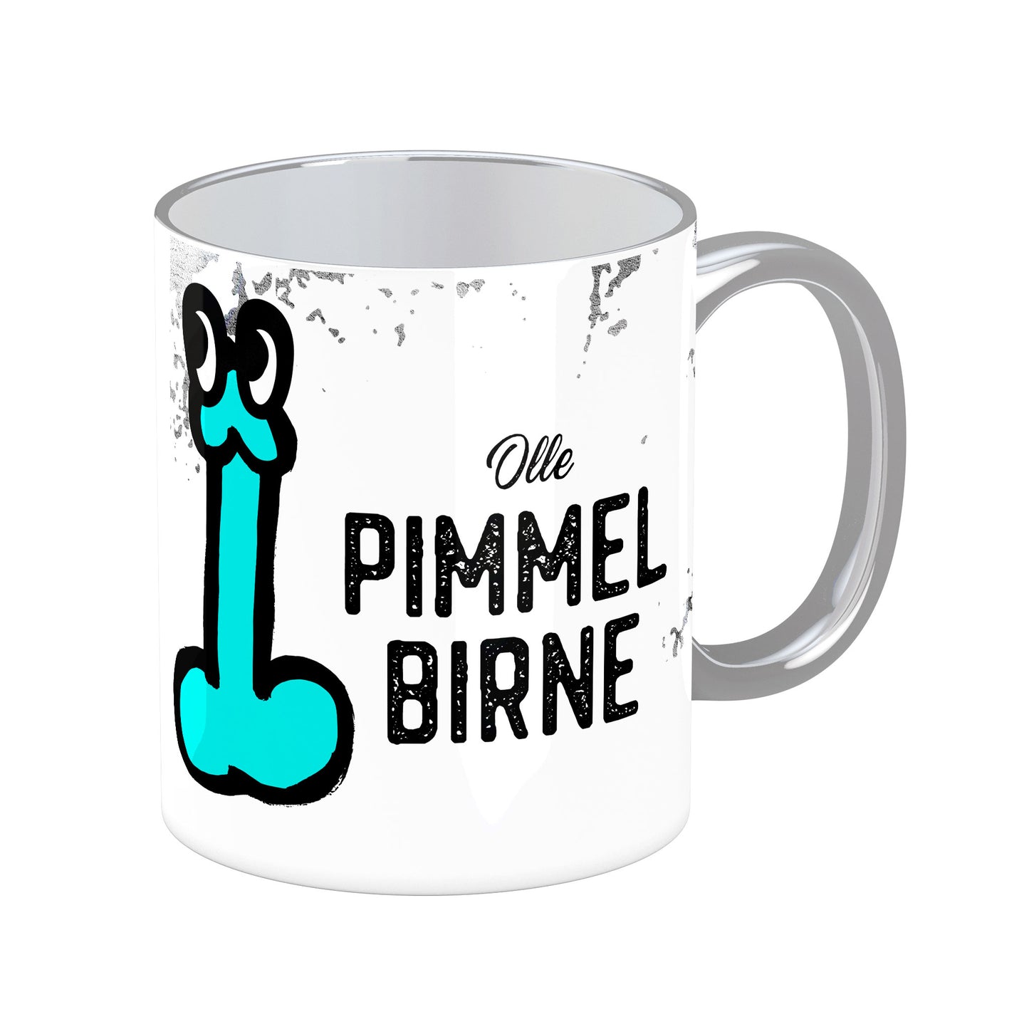 Tasse mit Spruch: Olle Pimmelbirne - Blue Edition