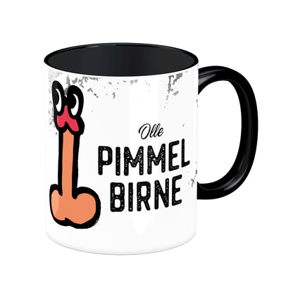 Tasse mit Spruch: Olle Pimmelbirne