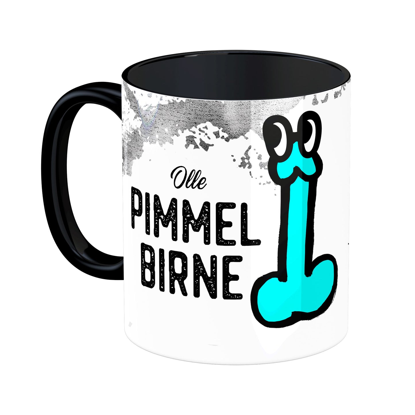 Tasse mit Spruch: Olle Pimmelbirne - Blue Edition