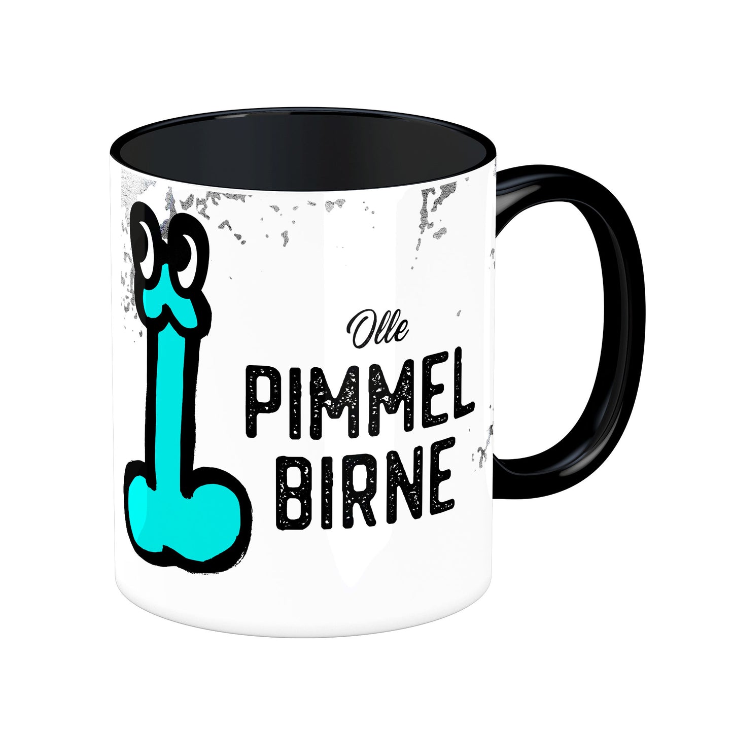 Tasse mit Spruch: Olle Pimmelbirne - Blue Edition