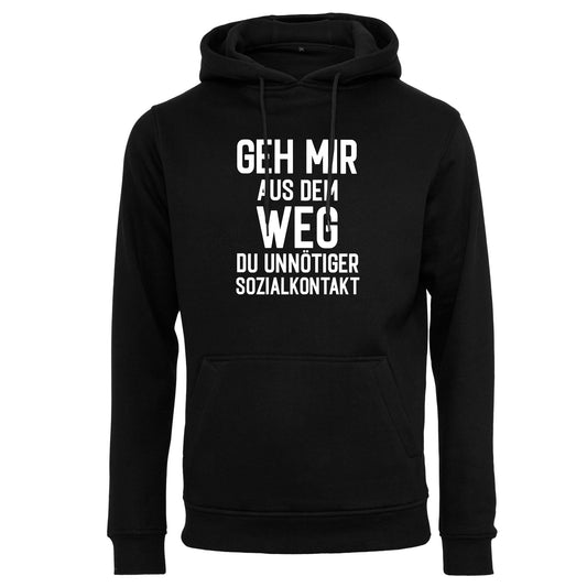 Hoodie: Geh mir aus dem Weg unnötiger Sozialkontakt